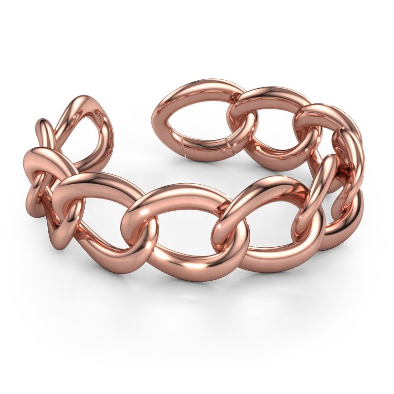 Flat link bracelet Myrl 25mm 585 rose gold