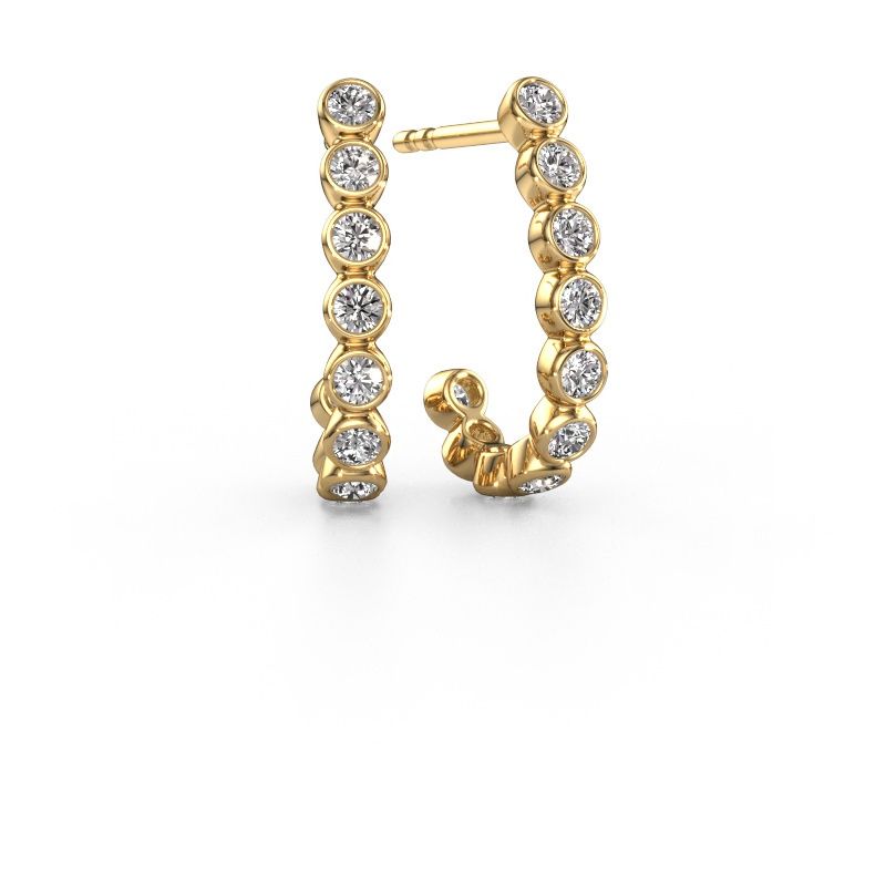 Clous d'oreilles Nova 585 or jaune diamant 0.810 crt