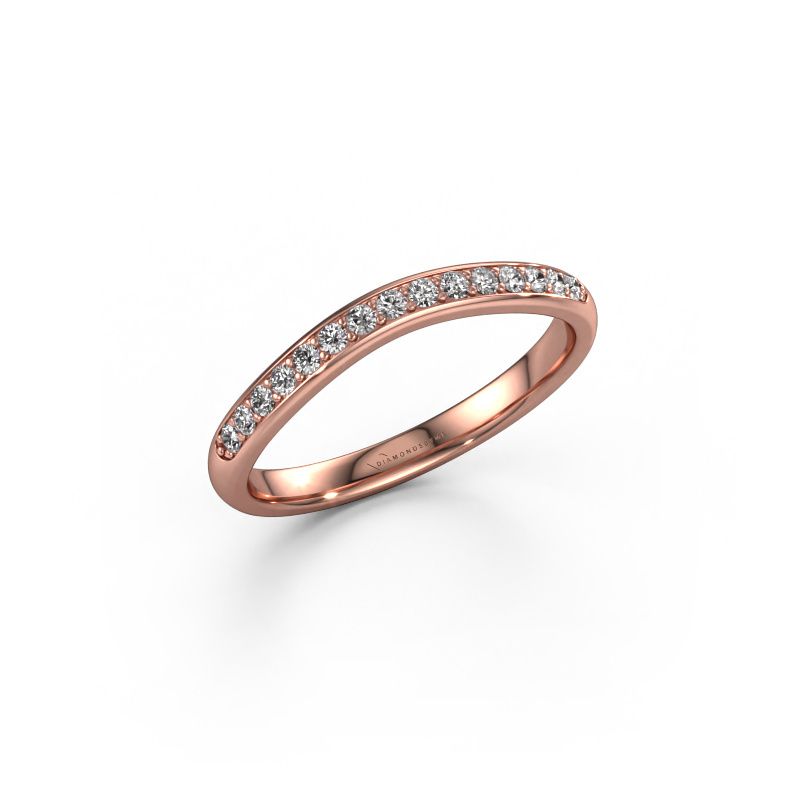 Vorsteckring SR20A6H 585 Roségold Lab-grown Diamant 0.168 crt