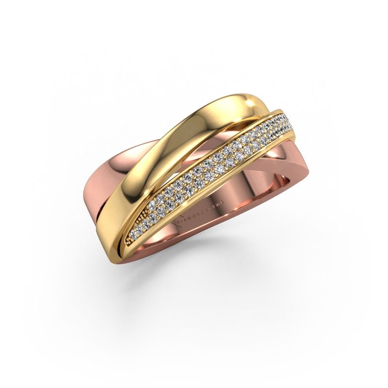 Ring Katherina 585 Roségold Diamant 0.255 crt