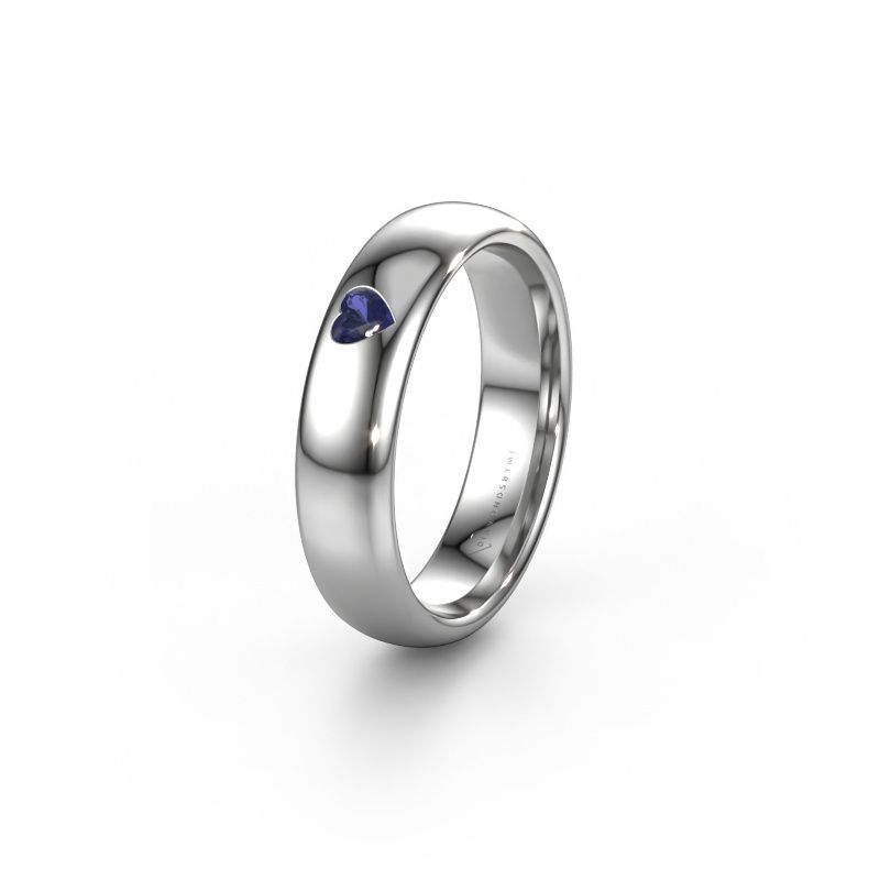 Friendship ring WH0101L35BPHRT 950 platinum sapphire ±5x2 mm
