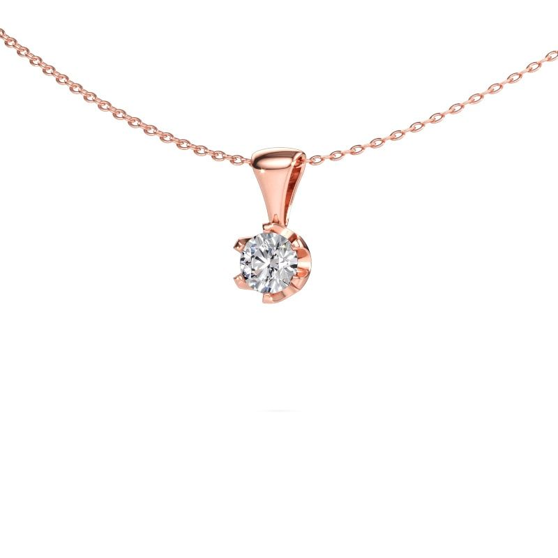 Necklace Fran 585 rose gold lab-grown diamond 0.50 crt