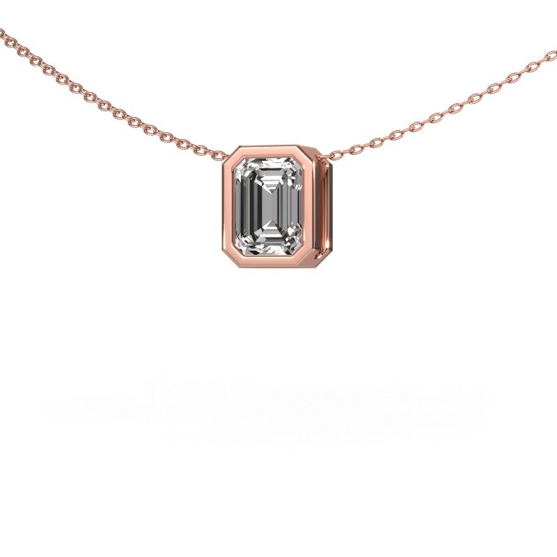 Pendant Lavon EME 585 rose gold lab grown diamond 0.90 crt