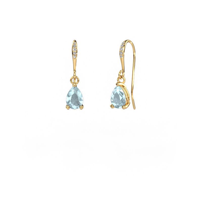 Ohrhänger Laurie PER 2 585 Gold Aquamarin 7x5 mm