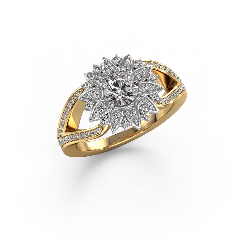 Ring Chasidy 2 585 gold lab-grown diamond 0.825 crt
