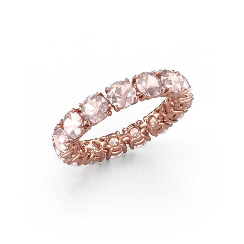 Ring Vivienne 4.2 585 rose gold morganite champagne 4.2 mm