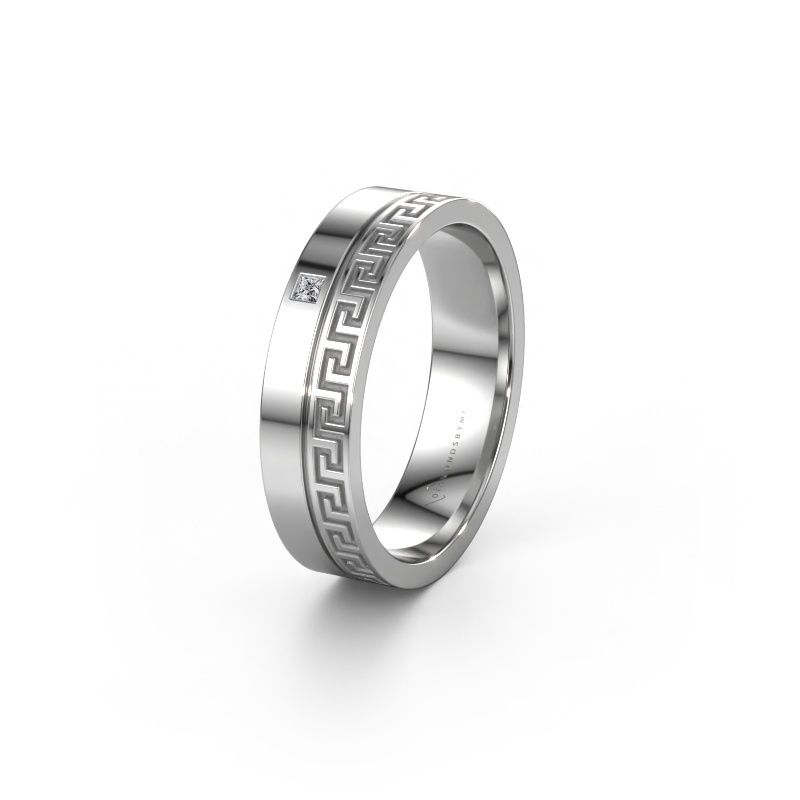 Ehering WH0252L24X 950 Platin Lab-grown Diamant ±4 x 1,5 mm