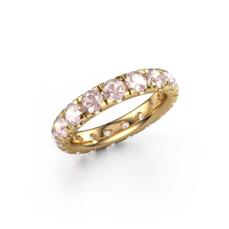Stackable ring Jackie 3.7 585 gold morganite champagne 3.7 mm