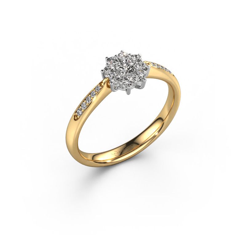 Verlobungsring Carolyn 2 585 Gold Diamant 0.10 crt