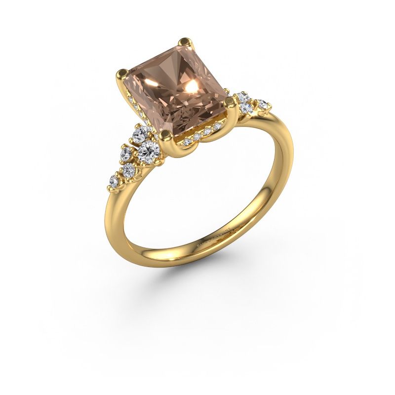 Verlobungsring Emma RAD 585 Gold Braun Diamant 2.783 crt