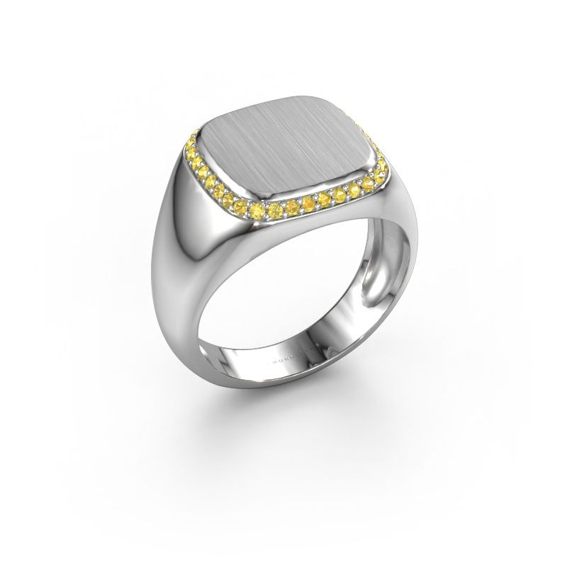 Herrenring Jesse 1 950 Platin Gelb Saphir 1.2 mm