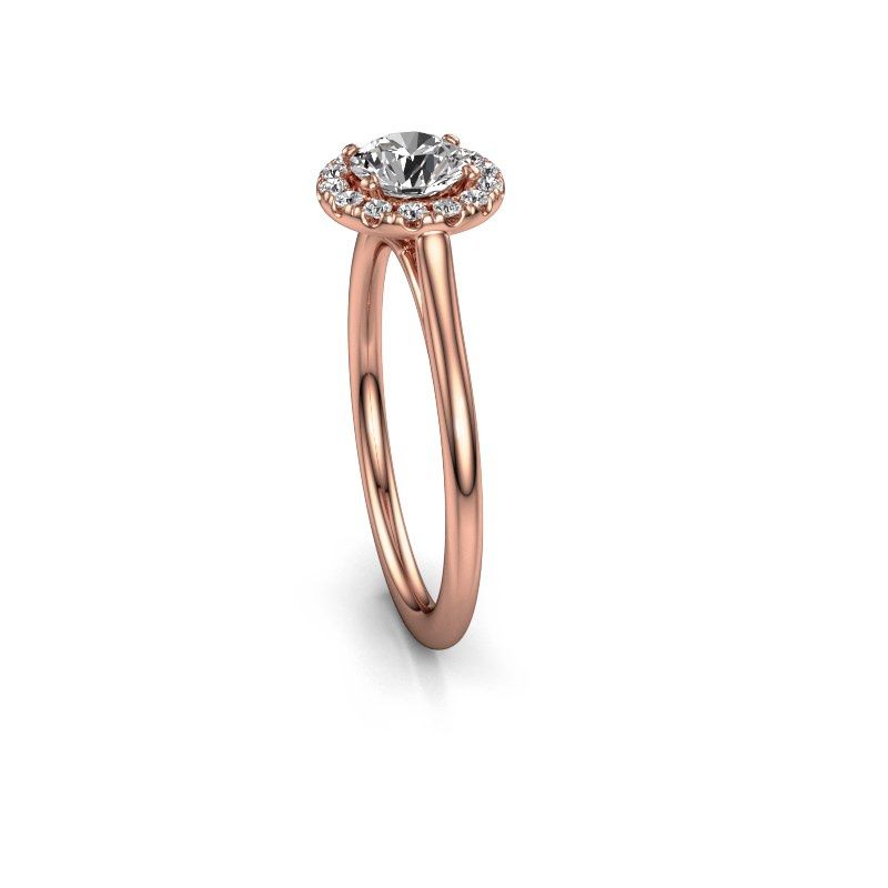 Image of Engagement ring seline rnd 1<br/>585 rose gold<br/>Diamond 0.74 crt