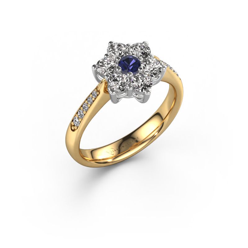 Verlobungsring Chantal 2 585 Gold Saphir 1.7 mm