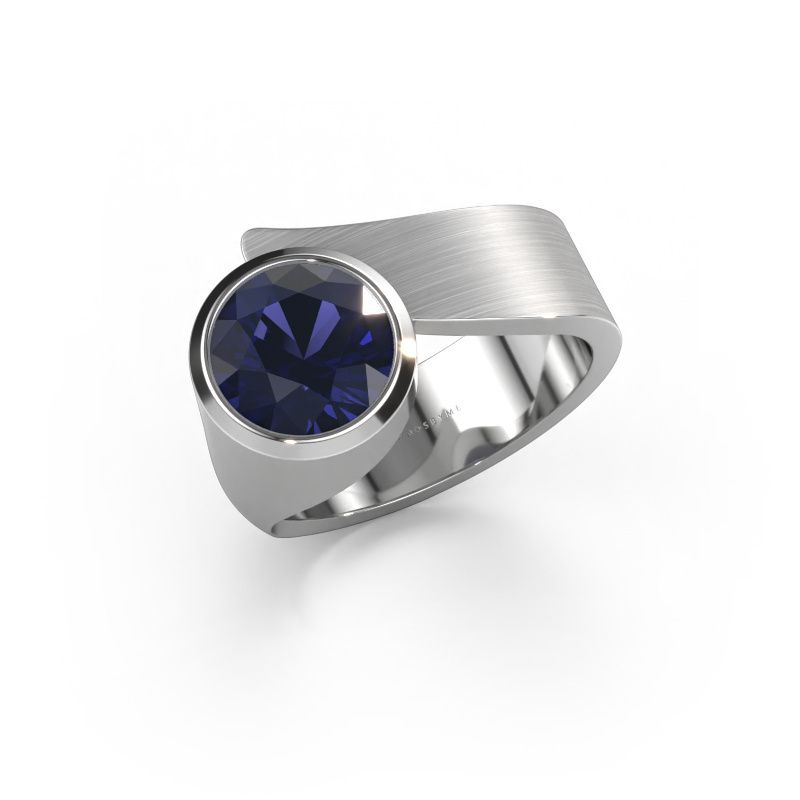 Ring Nakia 950 platinum sapphire 8 mm