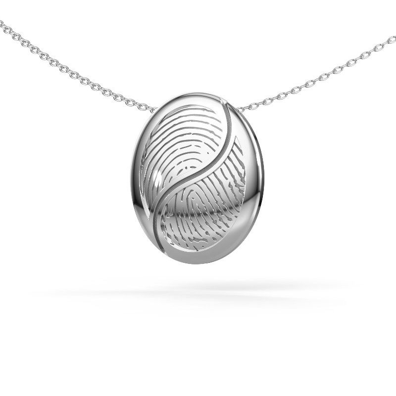 Pendant Fingerprint 3 585 white gold