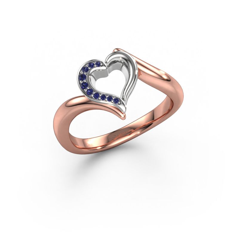 Ring Katlyn 585 rose gold sapphire 0.8 mm