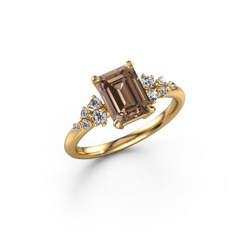 Ring Royce EME 585 gold brown diamond 1.953 crt