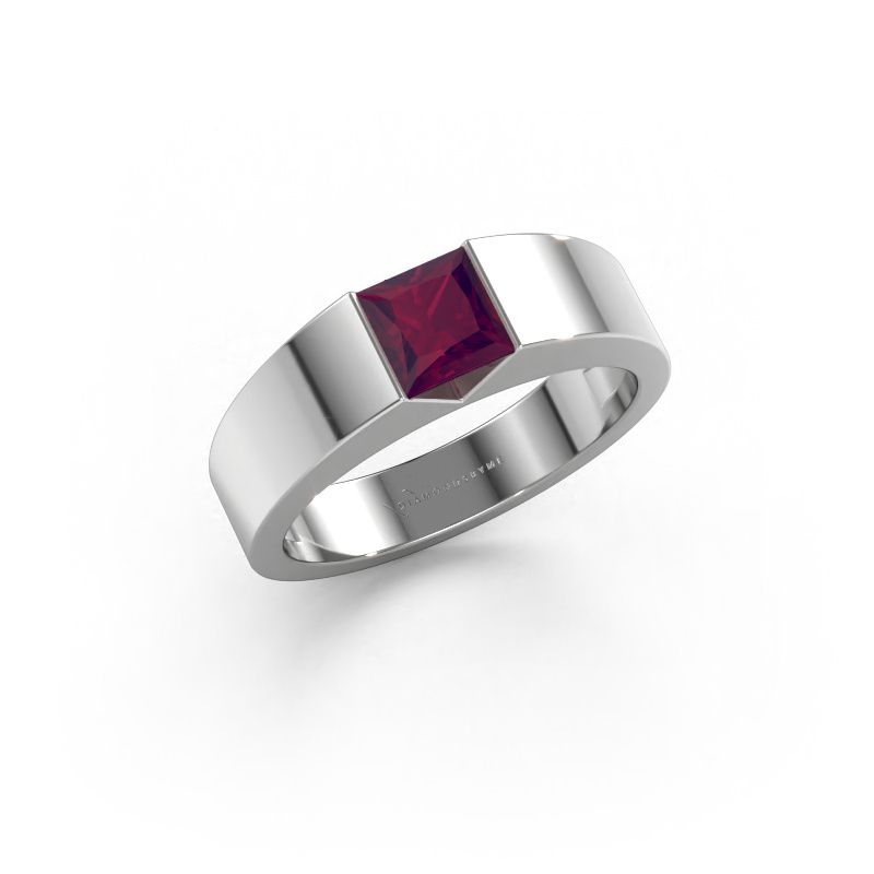 Engagement ring Arlena 1 950 platinum rhodolite 4 mm