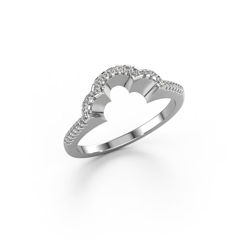 Vorsteckring SRH0499C10H27 585 Weißgold Diamant 0.15 crt