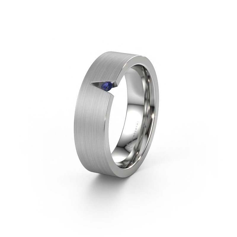 Wedding ring WH2023L 950 platinum sapphire ±0.24x0.08 in