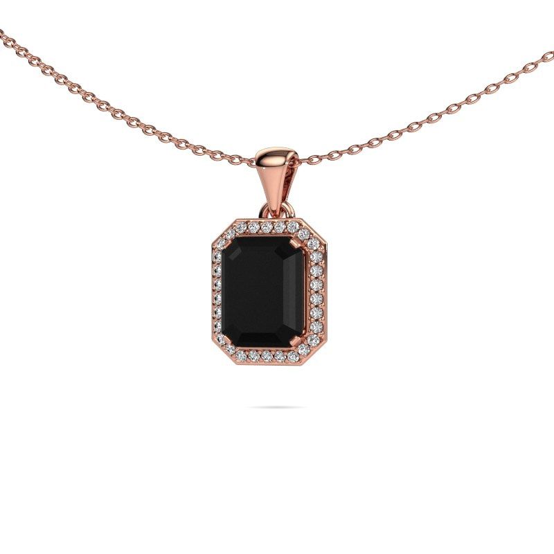 Anhänger Dodie 585 Roségold Schwarz Diamant 2.23 crt