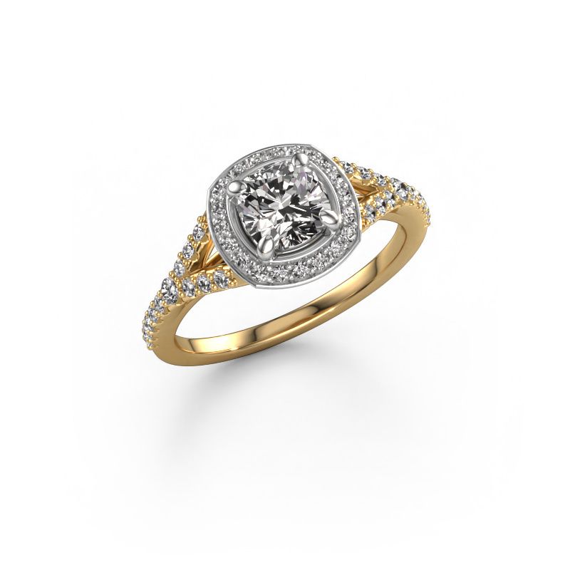 Bague de fiançailles Pamela CUS 585 or jaune diamant 1.362 crt