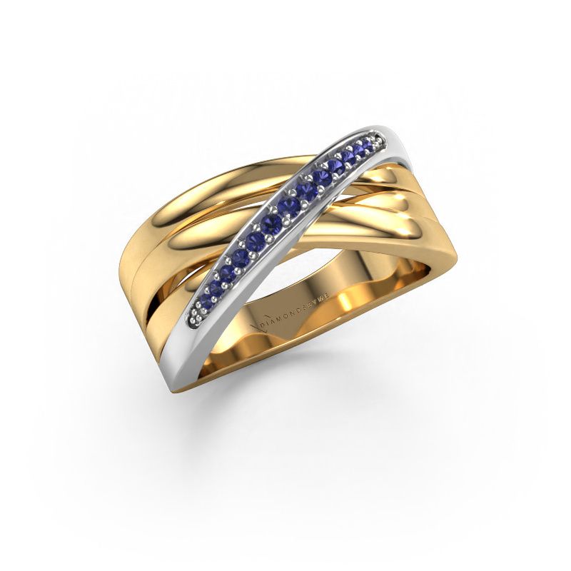 Ring Renna 2 585 gold sapphire 1 mm