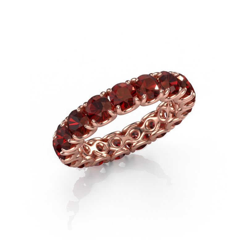 Ring Estee 4.0 585 rose gold garnet 4 mm