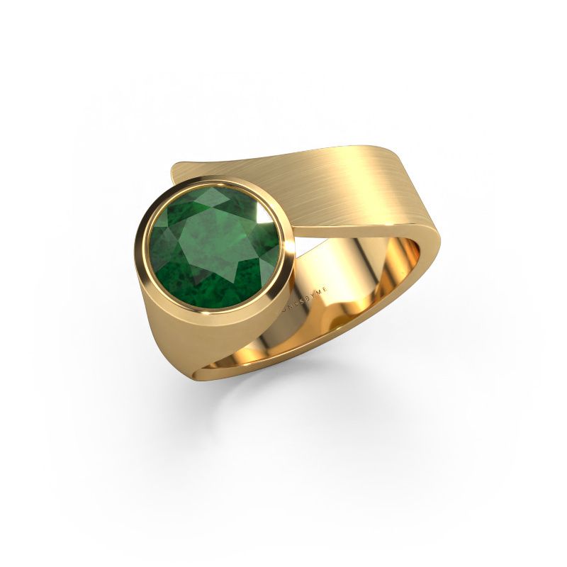 Ring Nakia 585 gold emerald 8 mm