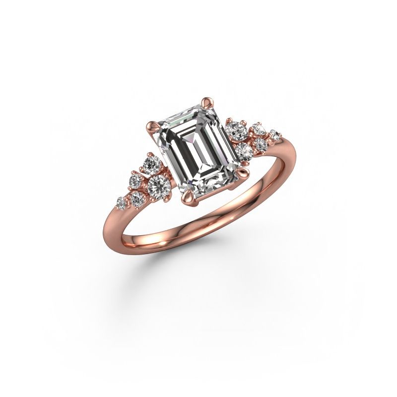 Ring Royce EME 585 rosé goud lab-grown diamant 1.953 crt