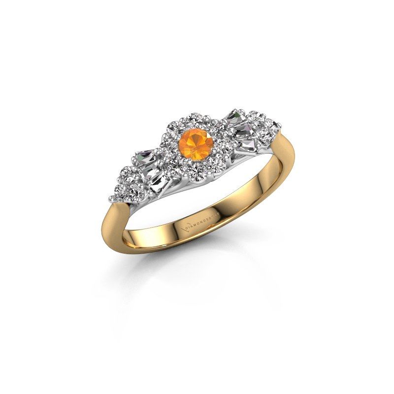 Image of Engagement ring Carisha 585 gold citrin 3 mm