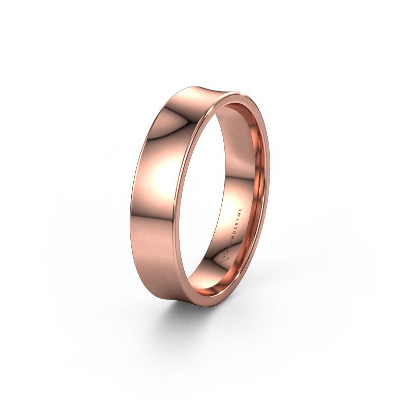 Trouwring WH2100M 585 rosé goud ±5x1.5 mm