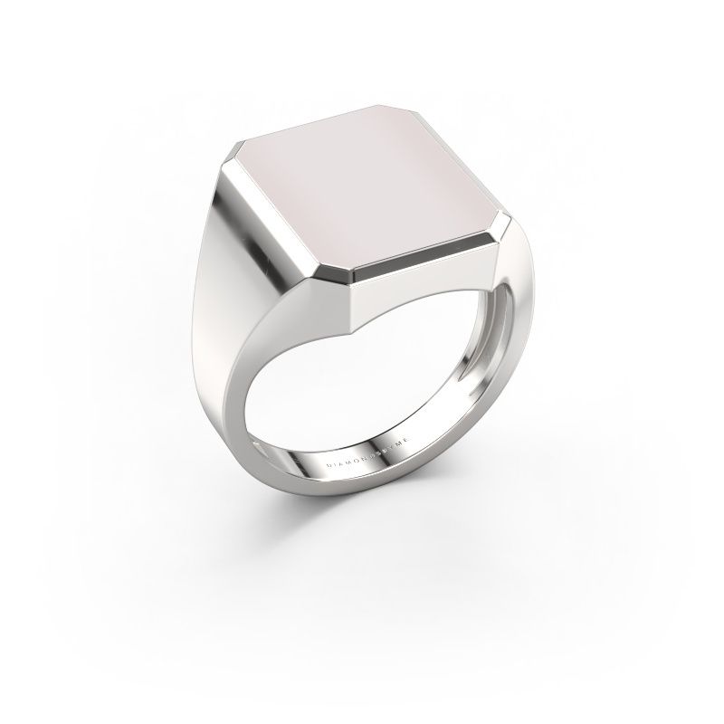 Siegelring Lars 4 light 950 Platin Rot Lagenstein 15x12 mm