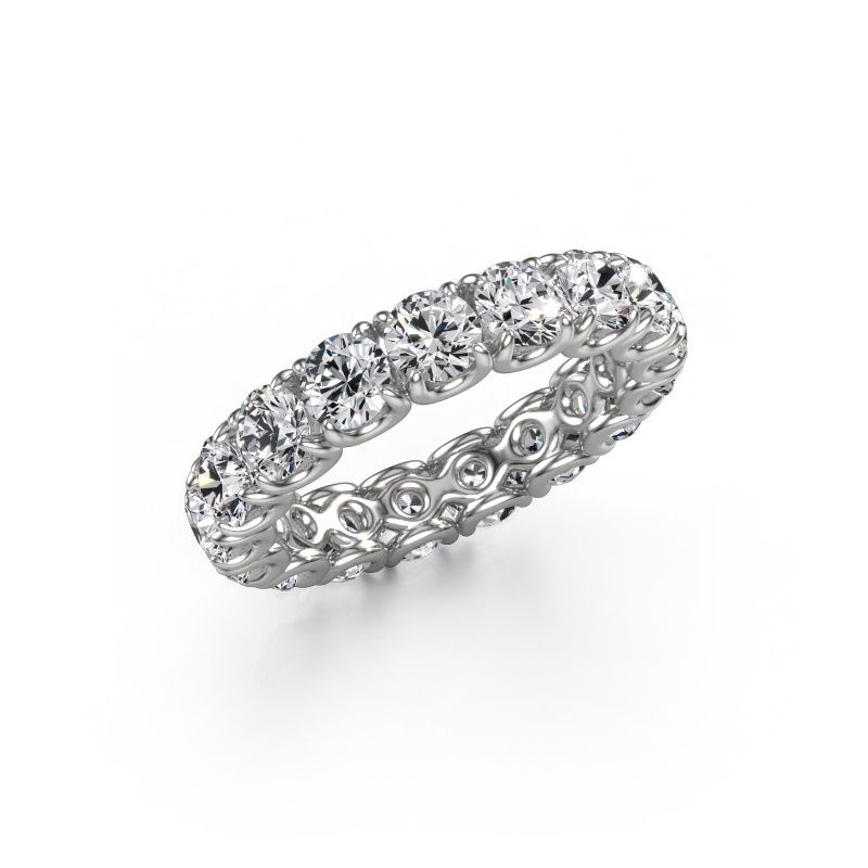 Bague Estee 4.0 585 or blanc diamant synthétique 4.00 crt