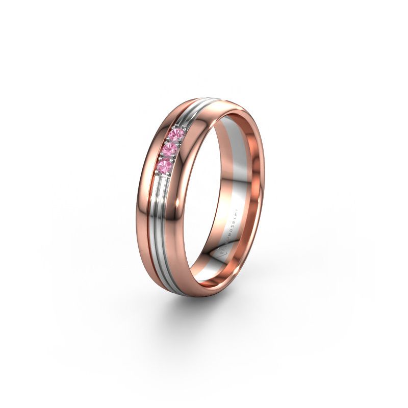 Alliance WH0405L35X 585 or rose saphir rose ±5 x 1,5 mm
