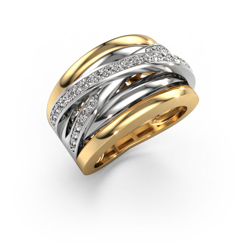 Ring Clair 3 585 Gold Lab-grown Diamant 0.495 crt