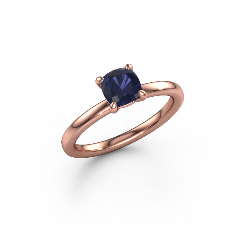 Bague de fiançailles Simone CUS 1 585 or rose saphir 5.5 mm