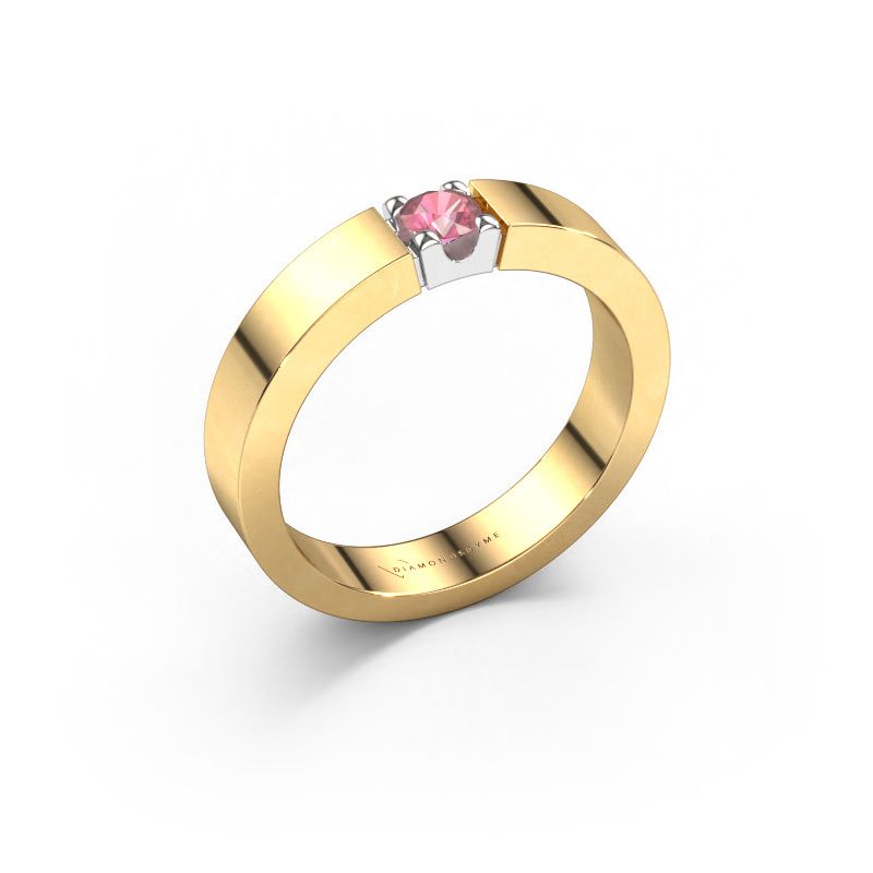 Anello Dana 1 585 oro tormalina rosa 3.7 mm