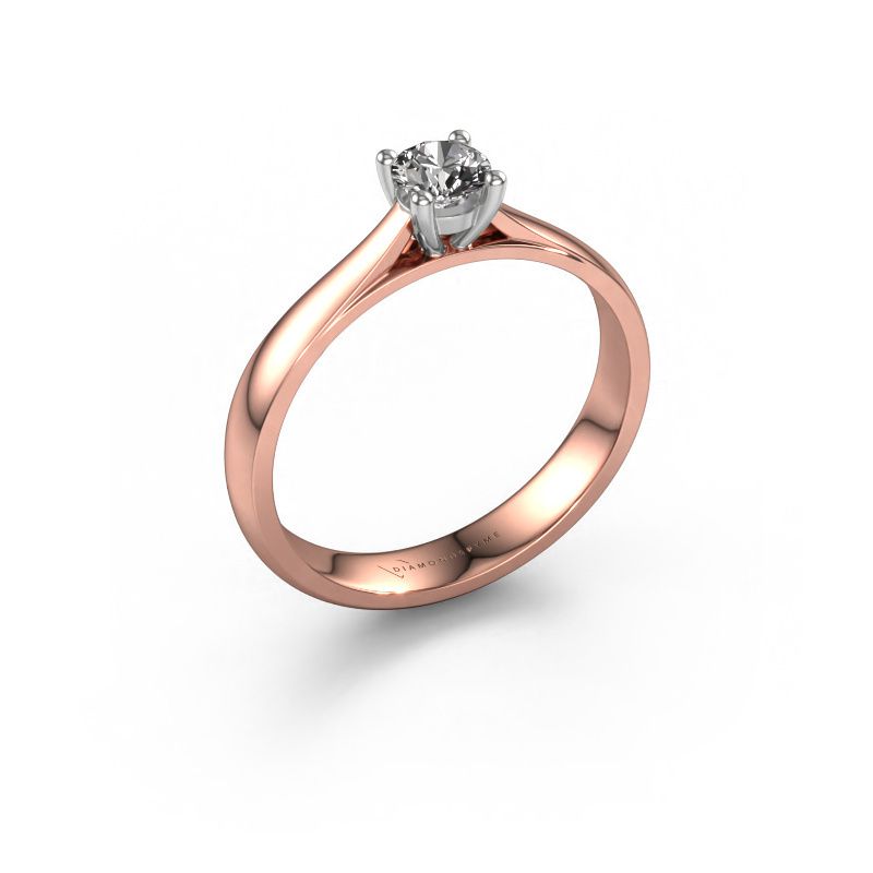 Verlobungsring Sam 585 Roségold Diamant 0.30 crt