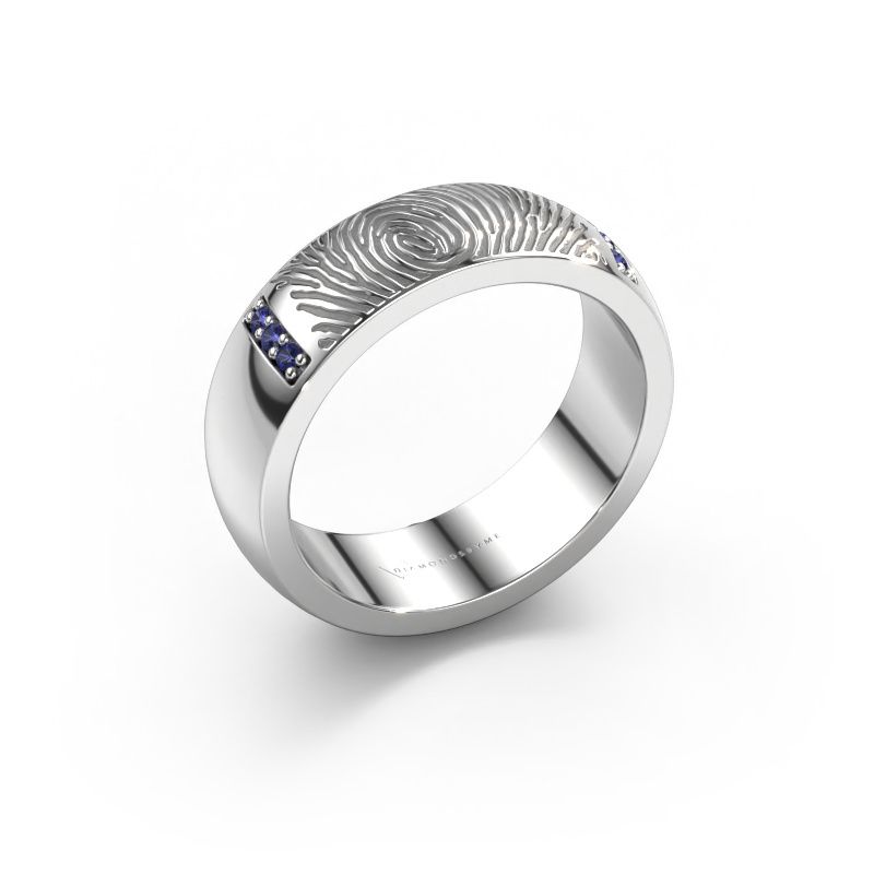 Ehering Daine 585 Weißgold ±6x2.1 mm Saphir