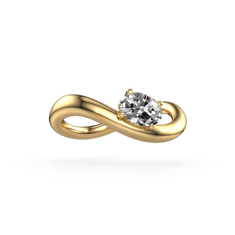 Verlovingsring Chloe OVL 585 goud diamant 0.80 crt