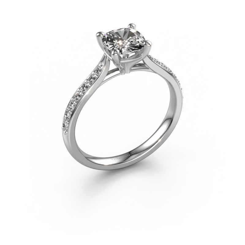 Verlovingsring Mignon CUS 2 585 witgoud lab-grown diamant 1.489 crt