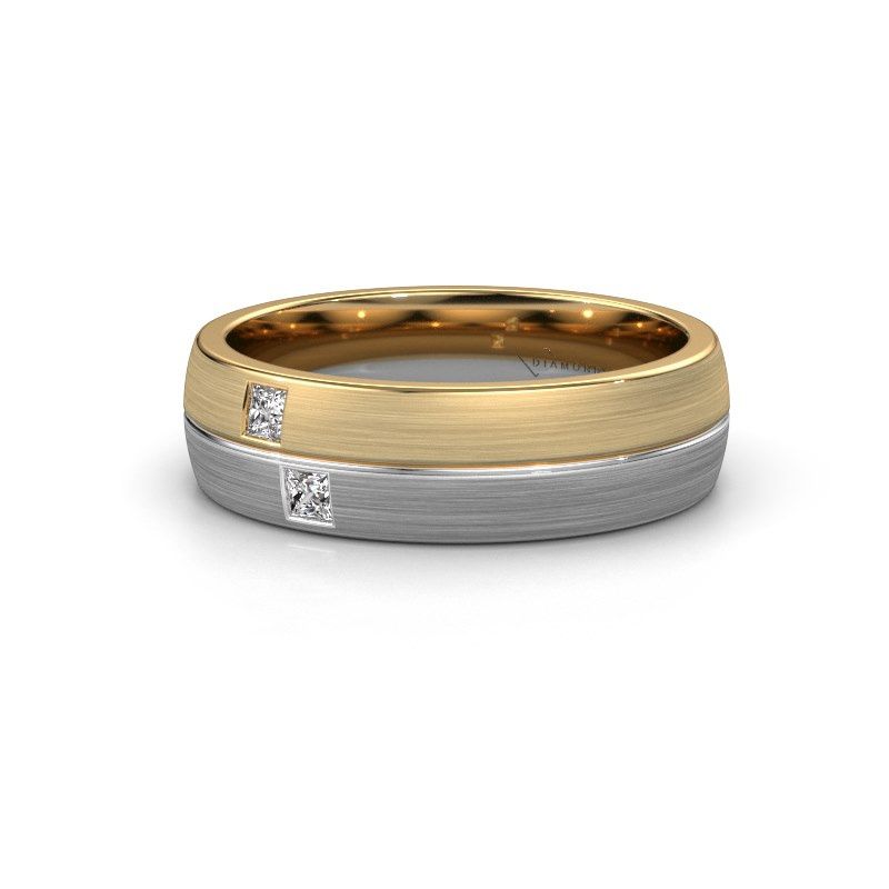 Image of Wedding ring WH0250L26BM<br/>585 gold ±6x2 mm<br/>Lab-grown diamond