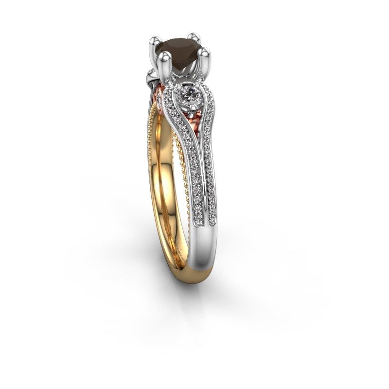 Afbeelding van Verlovingsring Nikita<br/>585 goud<br/>Rookkwarts 5 mm
