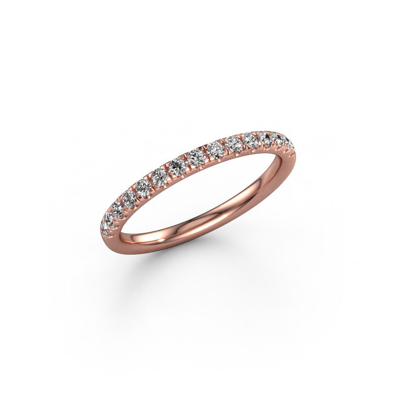 Stackable ring Jackie Half 585 rose gold diamond 0.30 crt