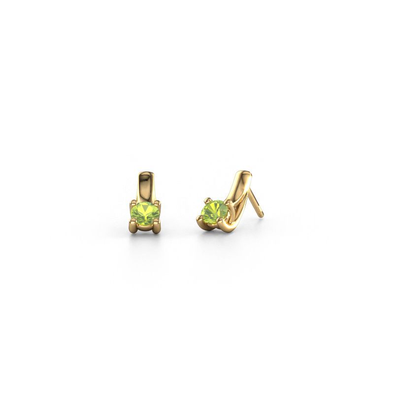 Orecchini Mia 1 585 oro peridoto 4.2 mm