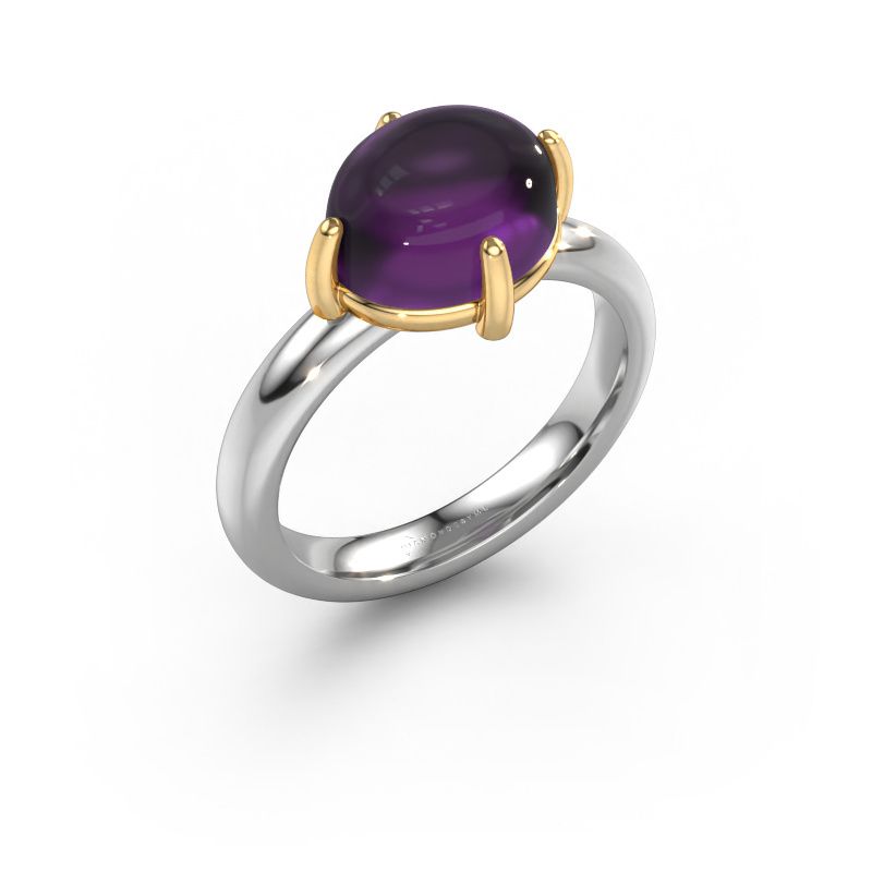 Ring Melodee 585 white gold amethyst 10x8 mm
