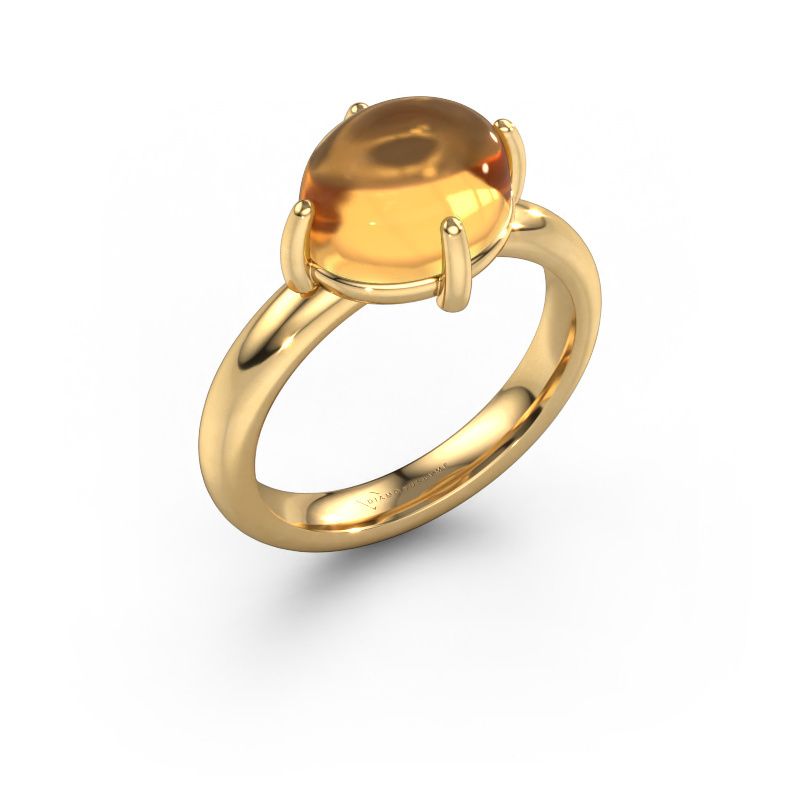 Ring Melodee 585 gold citrin 10x8 mm