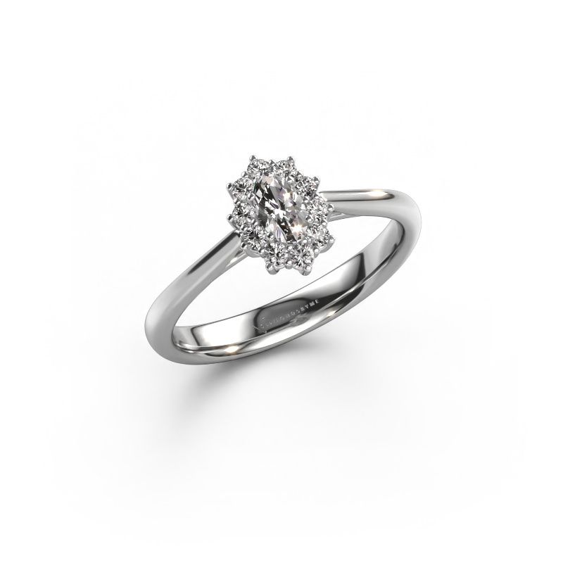 Verlovingsring Leesa 1 585 witgoud diamant 0.23 crt