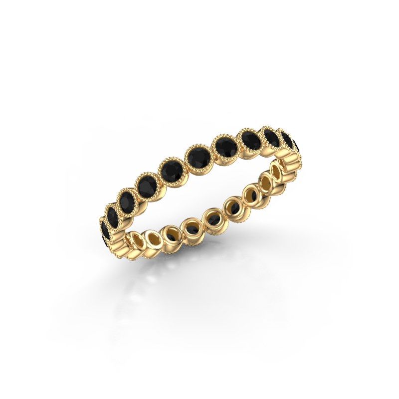 Image of Ring mariam 0.03<br/>585 gold<br/>Black diamond 0.828 crt